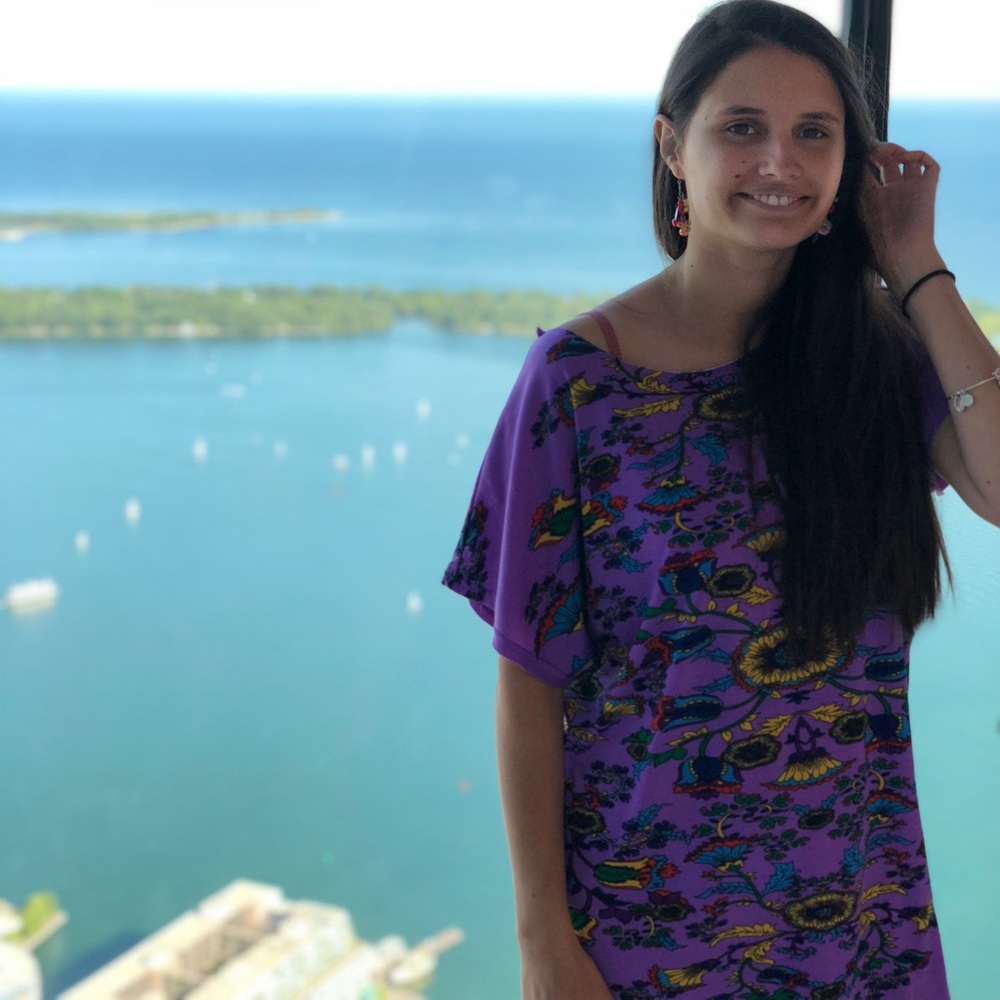 Purple bohemian daffodil flower dress
